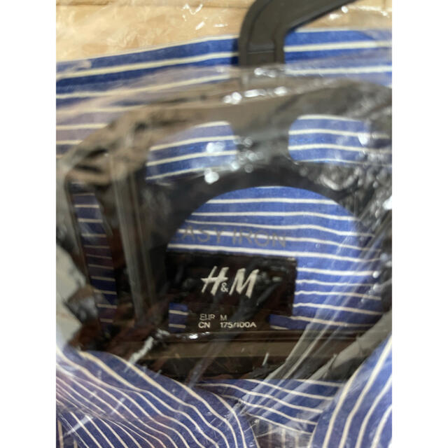 H&M(エイチアンドエム)のH&M ストライプシャツ イージーアイロン Mサイズ メンズのトップス(シャツ)の商品写真