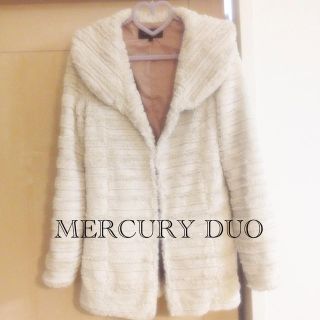 マーキュリーデュオ(MERCURYDUO)のMERCURY DUO 白ファーコート✨(毛皮/ファーコート)