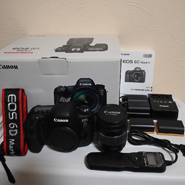 Canon 6D MarkⅡボディ、レンズ、リモコン等スマホ/家電/カメラ