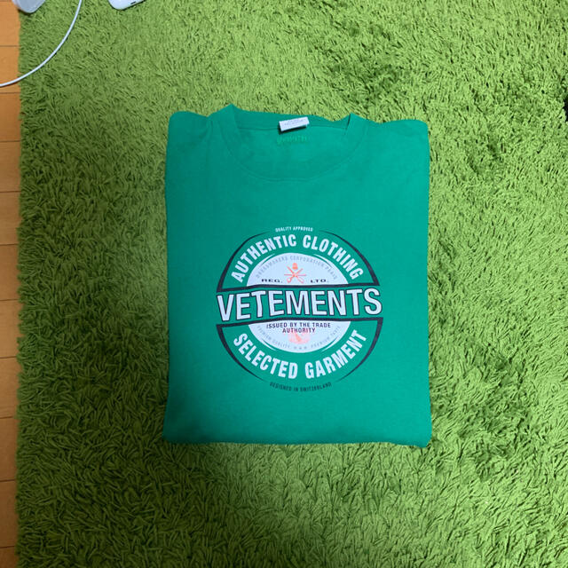 19450円特注生産 売れ筋格安 vetements ヴェトモン Green Code Jersey