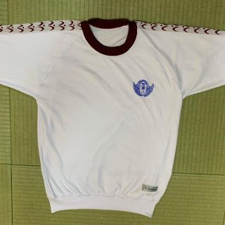 泡瀬小学校 体育着 体操着 体操服 半袖クルーネック ワインレッド(Tシャツ/カットソー)