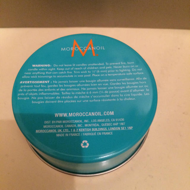 Moroccan oil(モロッカンオイル)のモロッカンオイル キャンドル コスメ/美容のリラクゼーション(キャンドル)の商品写真