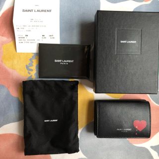 サンローラン(Saint Laurent)のサンローラン　ミニ財布　ハートロゴ　ミニウォレット(財布)