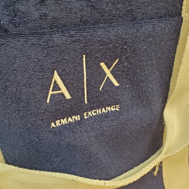 ARMANI EXCHANGE(アルマーニエクスチェンジ)のUSED/国内正規/ARMANI EXCHANGE パイルBIGトート(紺色) レディースのバッグ(トートバッグ)の商品写真