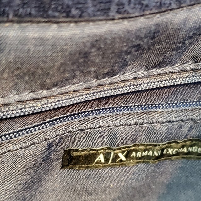 ARMANI EXCHANGE(アルマーニエクスチェンジ)のUSED/国内正規/ARMANI EXCHANGE パイルBIGトート(紺色) レディースのバッグ(トートバッグ)の商品写真