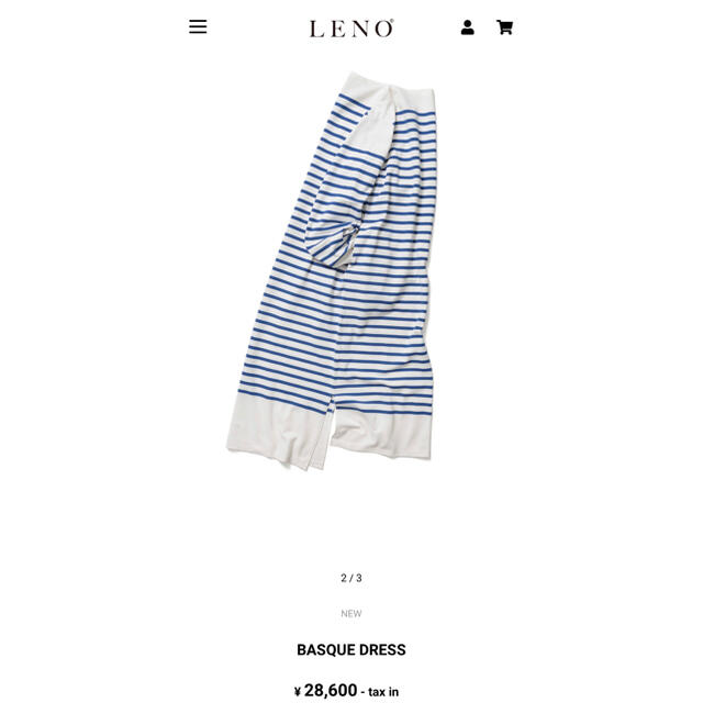 leno&co BASQUE DRESS リノアンドコー　ワンピース　サイズ1