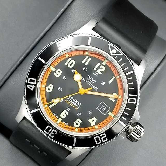 GLYCINE(グリシン)のコンバットシリーズ！新品グリシンGlycine自動巻42mmブラックGL0088 メンズの時計(腕時計(アナログ))の商品写真