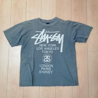 ステューシー(STUSSY)の【 STUSSY 】 ステューシー Tシャツ　 ワールドツアー 紺タグ(Tシャツ/カットソー(半袖/袖なし))