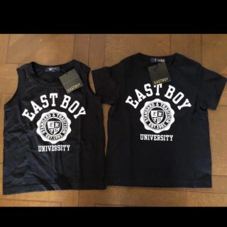 イーストボーイ(EASTBOY)の《SALE》新品☆EASTBOY 半袖Tシャツ　タンクトップ　2枚セット　100(Tシャツ/カットソー)