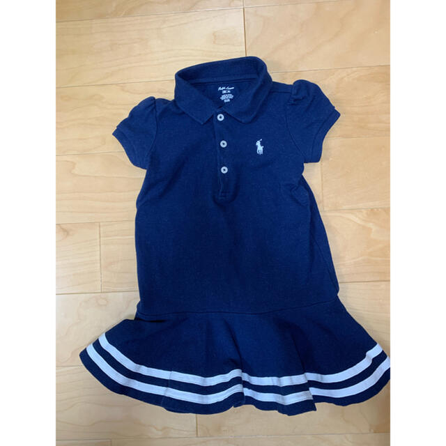 2枚で送料無料 新品☆ラルフローレン☆ポロシャツ☆白☆サイズ85☆18M