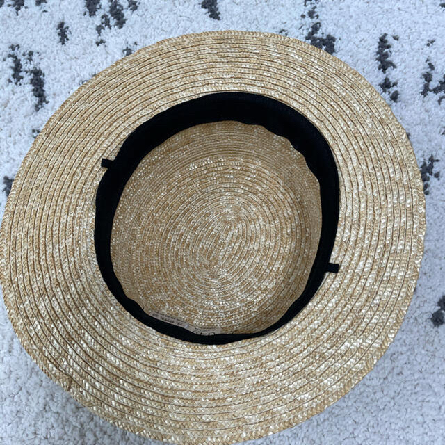 麦わら帽子　カンカン帽 レディースの帽子(麦わら帽子/ストローハット)の商品写真
