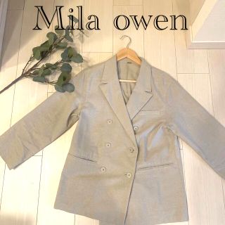 ミラオーウェン(Mila Owen)のMila owen リネン　ジャケット(テーラードジャケット)