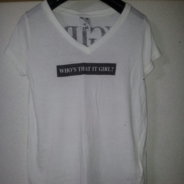X-girl(エックスガール)のXgirl Tシャツ 白 レディースのトップス(Tシャツ(半袖/袖なし))の商品写真