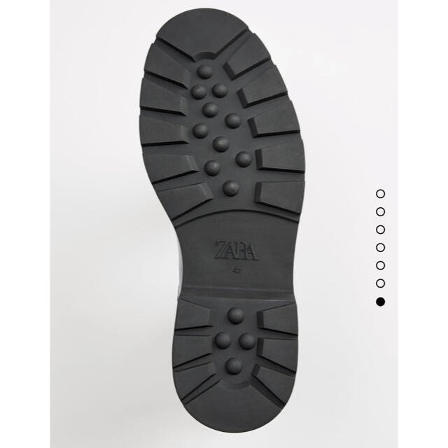 ZARA(ザラ)のZARA ザラ レザーブーツ チェルシーブーツ 40 黒 メンズの靴/シューズ(ブーツ)の商品写真