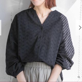 サニーレーベル(Sonny Label)の【WEB限定】カットワークレースブラウス【ブラック】未開封(シャツ/ブラウス(長袖/七分))