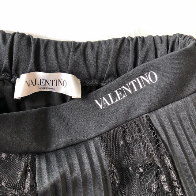 VALENTINO(ヴァレンティノ)のヴァレンティノ ジャージスカート ロングスカートXS ブラック プリーツ レディースのスカート(ロングスカート)の商品写真