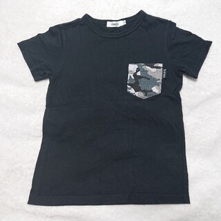 ベベ(BeBe)のSLAP SLIP Tシャツ 黒 130(Tシャツ/カットソー)