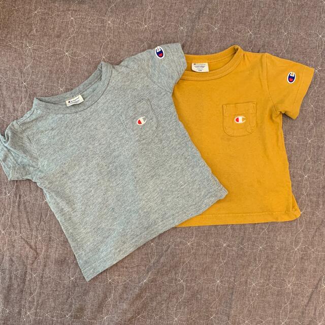 Champion(チャンピオン)のチャンピオン　半袖　2枚セット キッズ/ベビー/マタニティのキッズ服男の子用(90cm~)(Tシャツ/カットソー)の商品写真