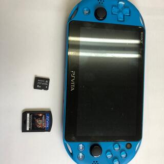 プレイステーションヴィータ(PlayStation Vita)のPSVITA PCH-2000 アクアブルー(携帯用ゲーム機本体)