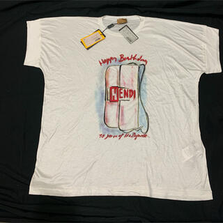 フェンディ(FENDI)のFENDI Tシャツ　42  ビンテージ　タグ付き新品(Tシャツ(半袖/袖なし))