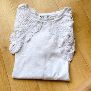 ザラ(ZARA)のつけ襟Tシャツ(Tシャツ(半袖/袖なし))