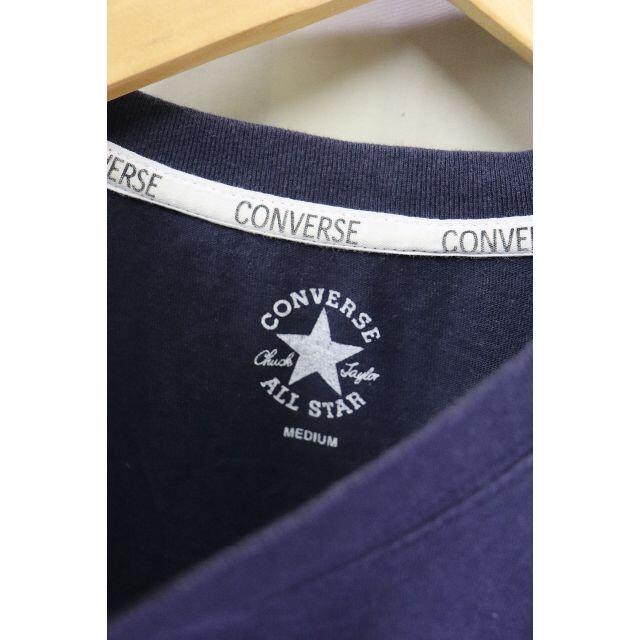 CONVERSE(コンバース)のプロフ必読コンバースネイビーTシャツ/USA古着M メンズのトップス(Tシャツ/カットソー(半袖/袖なし))の商品写真