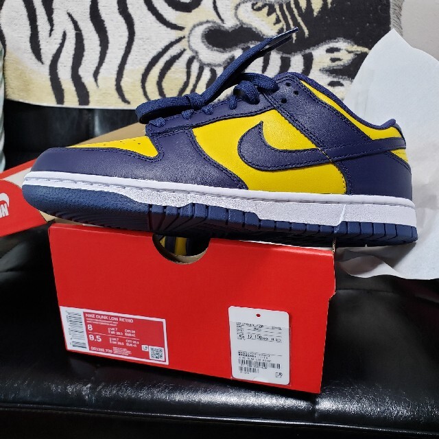 NIKE(ナイキ)のNike Dunk Low Michigan ナイキダンクロー ミシガン US8 メンズの靴/シューズ(スニーカー)の商品写真