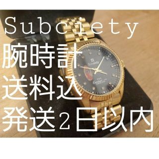 サブサエティ(Subciety)のSubciety 腕時計　ゴールド(腕時計(アナログ))