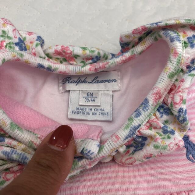 Ralph Lauren(ラルフローレン)のラルフローレン ロンパース 女の子 美品 70 赤ちゃん  キッズ/ベビー/マタニティのベビー服(~85cm)(ロンパース)の商品写真