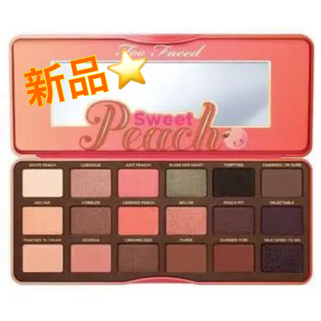 Too Faced(トゥフェイス)の新品！Too Faced スイートピーチアイシャドウパレット コスメ/美容のベースメイク/化粧品(アイシャドウ)の商品写真