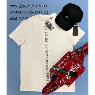 アルマーニエクスチェンジ(ARMANI EXCHANGE)の大人気/ギフトにも/2021夏新作/ A|Xロゴ/ Tシャツ08A/サイズ-M(Tシャツ/カットソー(半袖/袖なし))