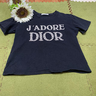 クリスチャンディオール(Christian Dior)の２６日のみ！最終価格！クリスチャンディオール☆セレブ☆素敵な黒色Tシャツ(Tシャツ(半袖/袖なし))