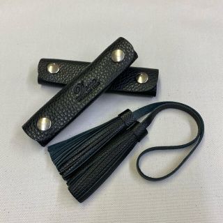 レディース　ハンドバッグleatherハンドルカバーItalian &タッセル(その他)