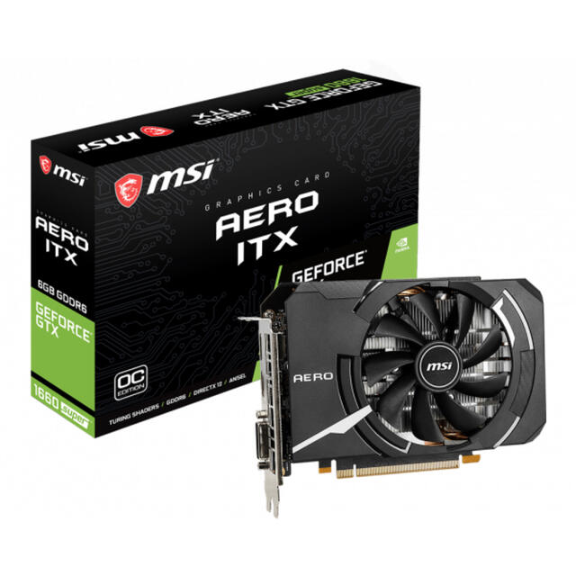 GeForce GTX 1660 SUPER AERO ITX OCPC/タブレット