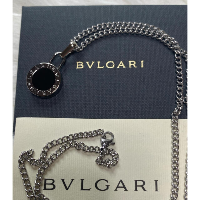 【新品正規品】BVLGARI ペンダント チャーム +チェーン 革紐 ネックレス