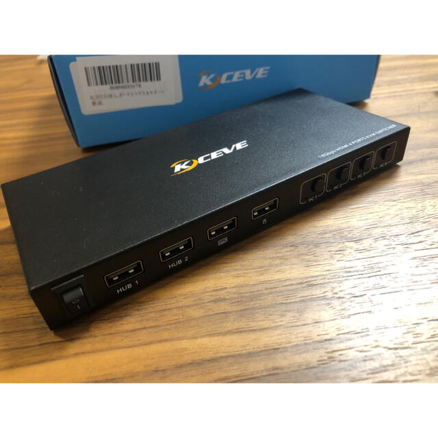 【値下げ】KCEVE 新モデルUSB HDMI KVM切替器、PC切替器 4入力