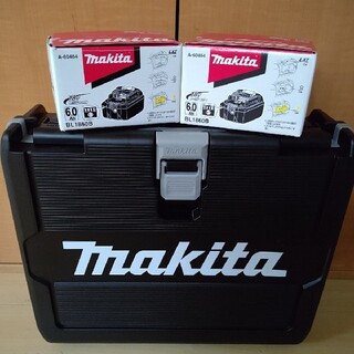 マキタ(Makita)のマキタ 純正バッテリー18v 6.0Ah 2個セットLED残量表示付き(バッテリー/充電器)