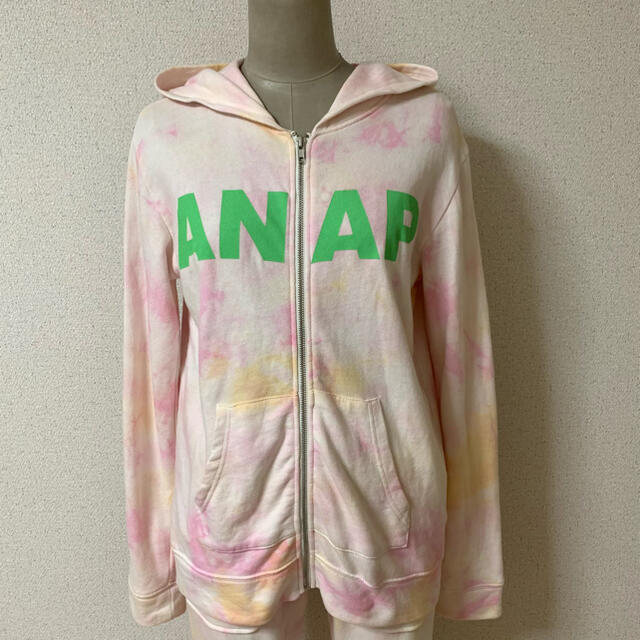 ANAP(アナップ)のANAP タイダイ配色ZIPパーカー スウェットパーカー レディースのトップス(パーカー)の商品写真