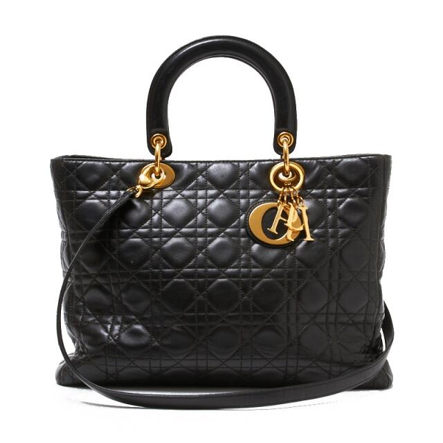 大勧め Christian Dior - クリスチャン・ディオール Christian Dior レディディオー【中古】 ハンドバッグ
