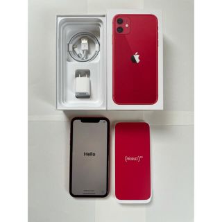 アイフォーン(iPhone)のiPhone11 128GB レッド(スマートフォン本体)