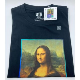 ユニクロ(UNIQLO)のユニクロ ルーブル美術館 Tシャツ モナリザ  L 黒(Tシャツ(半袖/袖なし))