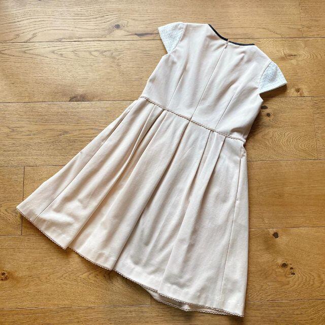 TOCCA(トッカ)の新品　トッカ　ワンピース　ツイード　ベージュ　120-130 キッズ/ベビー/マタニティのキッズ服女の子用(90cm~)(ワンピース)の商品写真