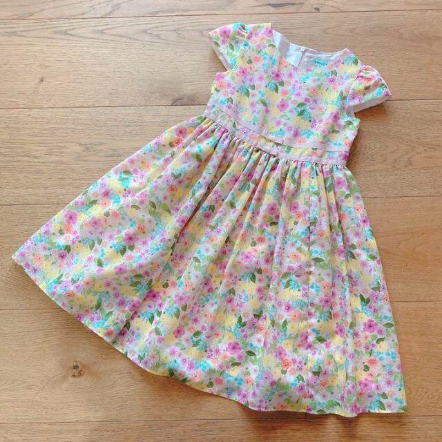 TOCCA - 新品 トッカ ワンピース 花柄 リボン 可愛い 120-130の通販 by