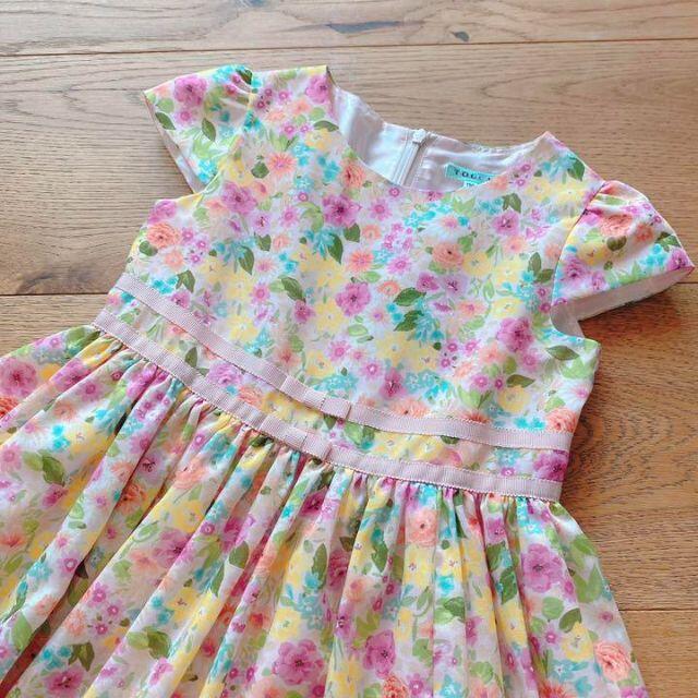 TOCCA - 新品 トッカ ワンピース 花柄 リボン 可愛い 120-130の通販 by