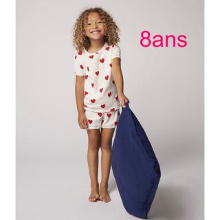 プチバトー(PETIT BATEAU)のプチバトー　新品タグ付き　半袖　パジャマ　8ans/128cm(パジャマ)