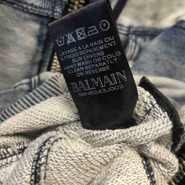 BALMAIN(バルマン)の正規 18AW BALMAIN バルマン デニム パーカー メンズのトップス(パーカー)の商品写真