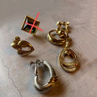 アメリヴィンテージ(Ameri VINTAGE)の୨୧ Vintage rétro Gold Earrings(イヤリング)