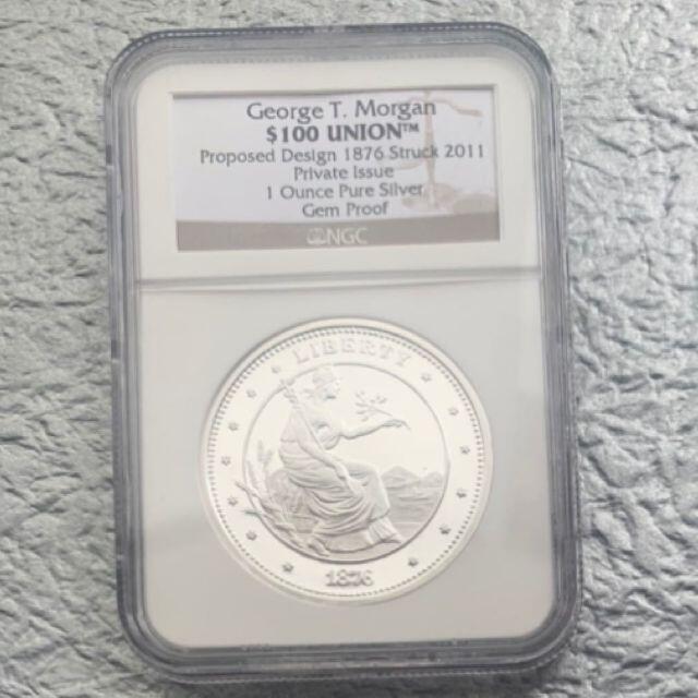 2011 アメリカ モルガン 100ドル NGC GEM PROOF 銀貨 | rgbplasticos