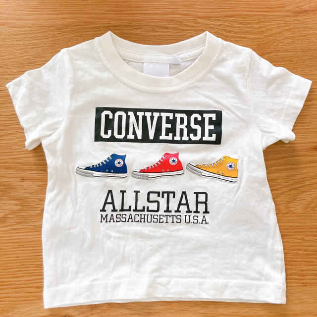 CONVERSE(コンバース)のCONVERSE コンバース Tシャツ 80 白 キッズ/ベビー/マタニティのベビー服(~85cm)(Ｔシャツ)の商品写真