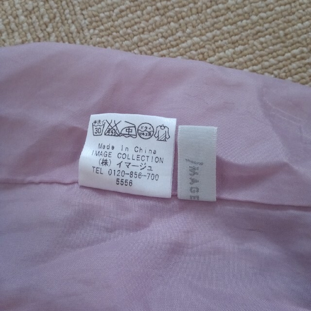 IMAGE(イマージュ)のチューブトップにもなる　春夏くすみピンクの花スカート レディースのスカート(ミニスカート)の商品写真